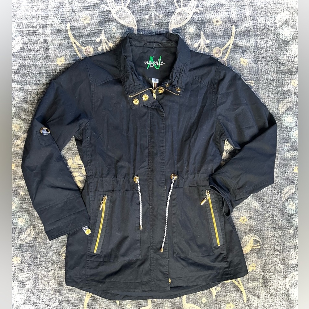 Neyelle Navy Blue lined Cott Jacket